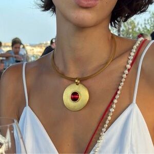 Elegant Gold and Silver Pendant Necklace